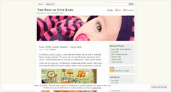 Desktop Screenshot of etsybaby.wordpress.com