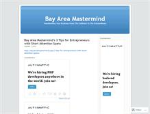 Tablet Screenshot of bayareamastermind.wordpress.com