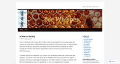 Desktop Screenshot of beewhisper.wordpress.com