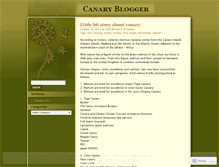 Tablet Screenshot of canaryina.wordpress.com