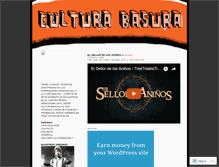 Tablet Screenshot of culturabasura.wordpress.com