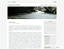 Tablet Screenshot of cajitadeagua.wordpress.com