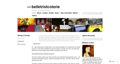 Desktop Screenshot of belletristcoterie.wordpress.com
