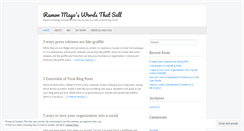 Desktop Screenshot of mayoswordsthatsell.wordpress.com