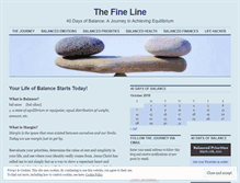 Tablet Screenshot of 40daysofbalance.wordpress.com