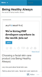 Mobile Screenshot of beinghealthyalways.wordpress.com