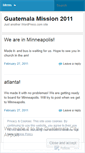 Mobile Screenshot of guatmission2011.wordpress.com