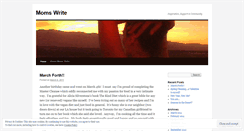 Desktop Screenshot of momswrite.wordpress.com