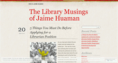 Desktop Screenshot of jaimehuaman.wordpress.com