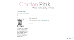 Desktop Screenshot of cordonpink.wordpress.com