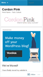 Mobile Screenshot of cordonpink.wordpress.com