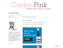 Tablet Screenshot of cordonpink.wordpress.com