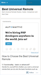 Mobile Screenshot of bestuniversalremote.wordpress.com
