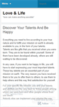 Mobile Screenshot of lov3nlife.wordpress.com