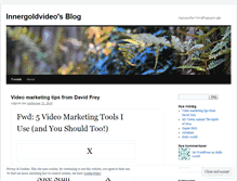 Tablet Screenshot of innergoldvideo.wordpress.com