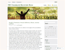Tablet Screenshot of fbccelebraterecovery.wordpress.com