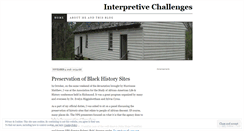 Desktop Screenshot of interpretivechallenges.wordpress.com