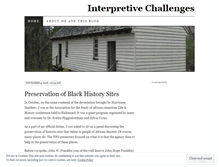 Tablet Screenshot of interpretivechallenges.wordpress.com