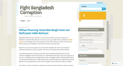 Desktop Screenshot of bangladeshcorruption.wordpress.com