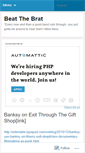 Mobile Screenshot of beatthebratjournalism.wordpress.com
