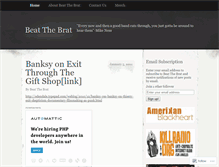 Tablet Screenshot of beatthebratjournalism.wordpress.com