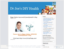 Tablet Screenshot of drjoesdiyhealth.wordpress.com