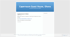 Desktop Screenshot of ghanaguesthouse.wordpress.com