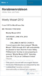Mobile Screenshot of florabreenrobison.wordpress.com