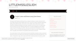 Desktop Screenshot of littlemissleslieh.wordpress.com