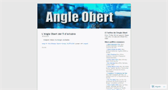 Desktop Screenshot of angleobert.wordpress.com