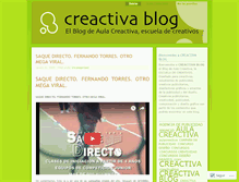 Tablet Screenshot of creactiva.wordpress.com