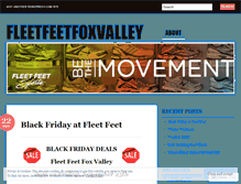 Tablet Screenshot of fleetfeetfoxvalley.wordpress.com