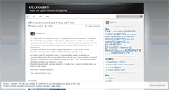 Desktop Screenshot of guangchun.wordpress.com