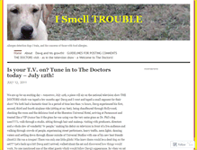 Tablet Screenshot of ismelltrouble.wordpress.com