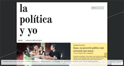Desktop Screenshot of lapoliticayyo.wordpress.com