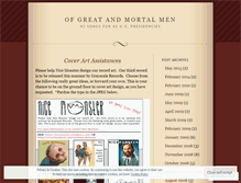 Tablet Screenshot of ofgreatandmortalmen.wordpress.com