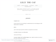 Tablet Screenshot of lillythehtcat.wordpress.com