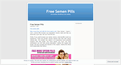 Desktop Screenshot of freesemenpills.wordpress.com