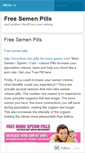Mobile Screenshot of freesemenpills.wordpress.com