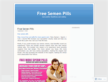 Tablet Screenshot of freesemenpills.wordpress.com