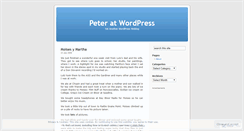Desktop Screenshot of petercook.wordpress.com