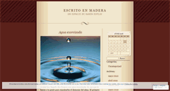 Desktop Screenshot of escritoenmadera.wordpress.com