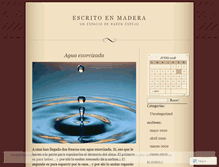 Tablet Screenshot of escritoenmadera.wordpress.com