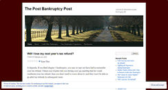 Desktop Screenshot of postbankruptcypost.wordpress.com