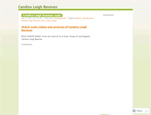 Tablet Screenshot of candiceleighbauman.wordpress.com