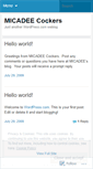 Mobile Screenshot of micadeecockers.wordpress.com
