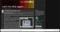 Desktop Screenshot of dysperdis.wordpress.com