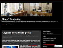 Tablet Screenshot of dhabzproduction.wordpress.com