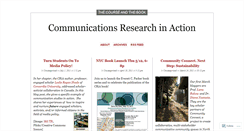 Desktop Screenshot of commresearchinaction.wordpress.com