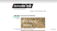 Desktop Screenshot of creativationspace.wordpress.com